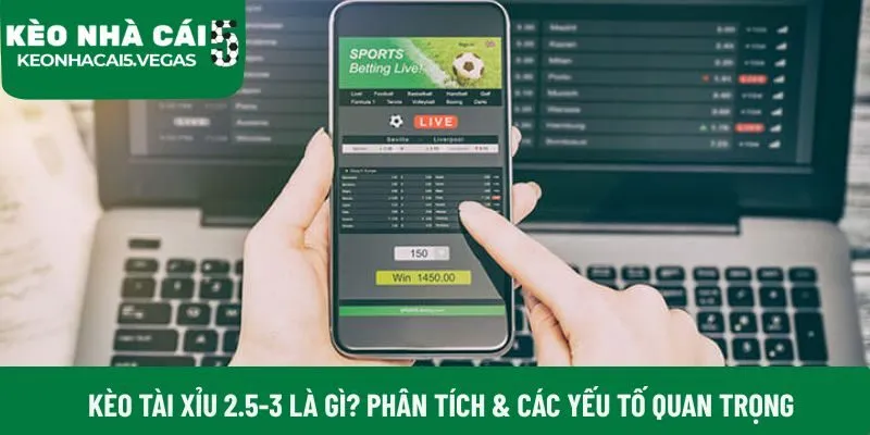 Kèo tài xỉu 2.5-3 là gì